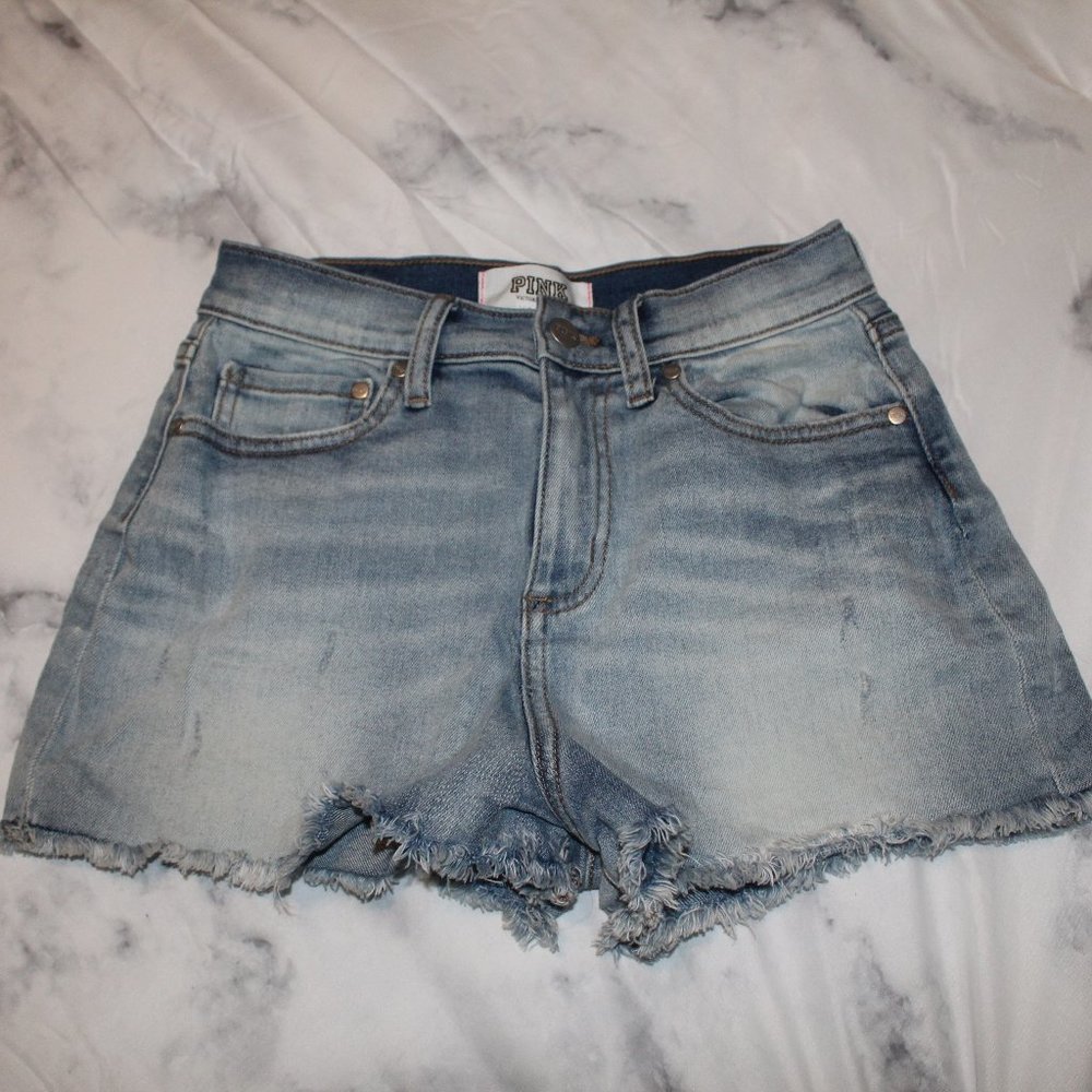 Light Wash Denim Shorts